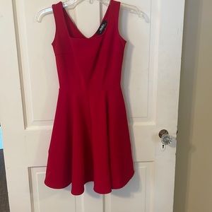 Fit and Flare LuLu’s cotton/nylon apple red dress